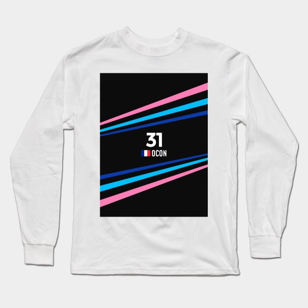 F1 2024 - #31 Ocon Long Sleeve T-Shirt by sednoid